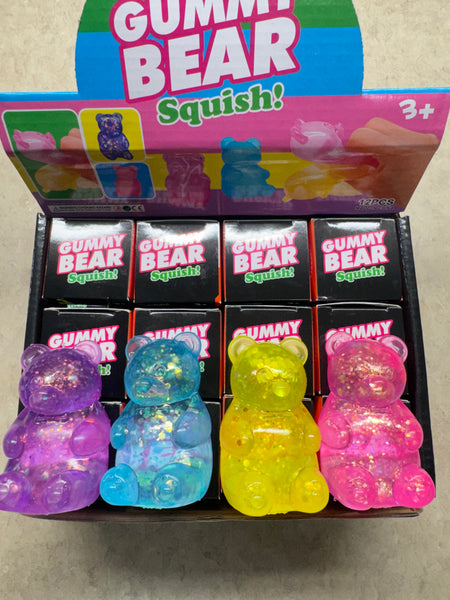 Squishy Glitter Gummy Bear - 7/4