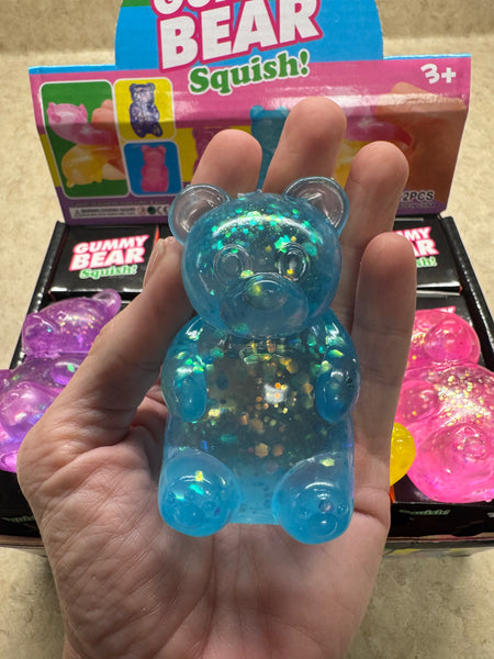 Squishy Glitter Gummy Bear - 7/4