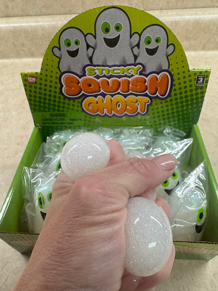 IN STOCK - 2" SQUISH STICKY GHOST